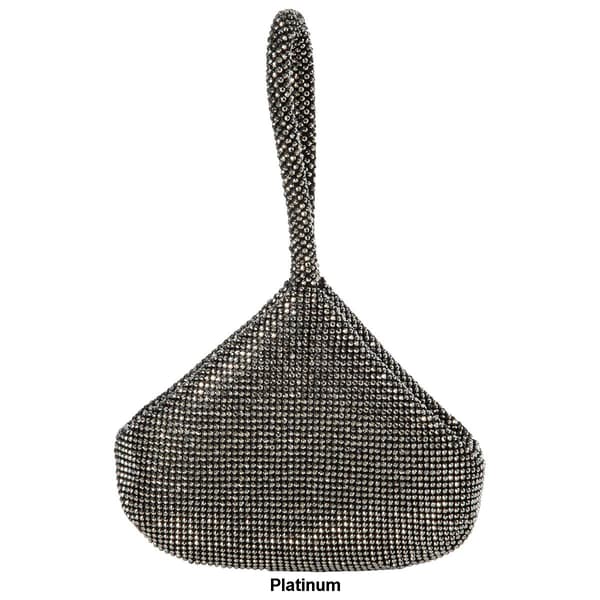 Jessica McClintock Staci Diamonte Sparkle Mesh Pouch