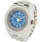 Womens Silver-Tone Blue Round Dial Quartz Ring Watch - RWRBV-06 - image 1