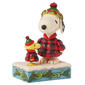 Peanuts™ Jim Shore Snoopy & Woodstock Plaid Figurine - image 2