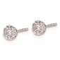 Pure Fire 14kt. White Gold Lab Grown Diamond Cluster Earrings - image 2