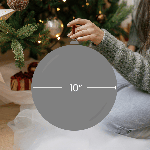 Northlight 10in. Matte Shatterproof Christmas Ball Ornament