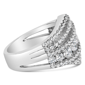 Haus of Brilliance 2ctw. Lab Grown Diamond Cluster Band Ring - image 2