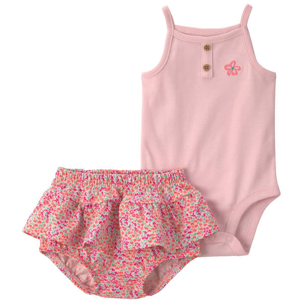 Baby Girl (3-24M) Carter''s(R) Tank Bodysuit & Ditsy Bloomers Set
