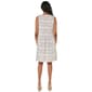 Womens Perceptions Sleeveless Medallion Pleat Shift Dress - image 3