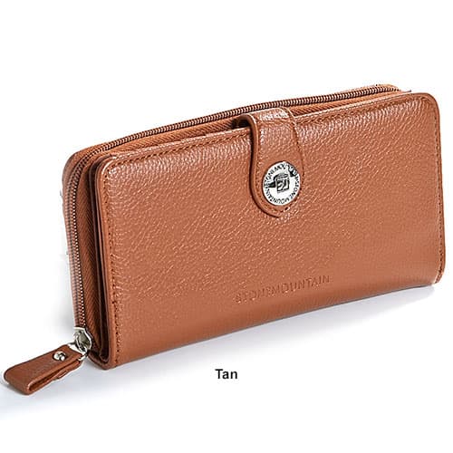 Womens Stone Mountain Ludlow Large Zip Around Wallet