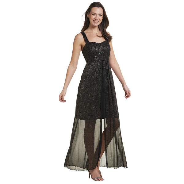 Womens Connected Apparel Glitter Apron Flyaway Dress - image 