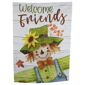 Northlight Scarecrow "Welcome Friends" Fall Harvest House Flag - image 1