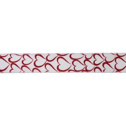 Northlight Seasonal 30ft. Glitter Outline Hearts Craft Ribbon