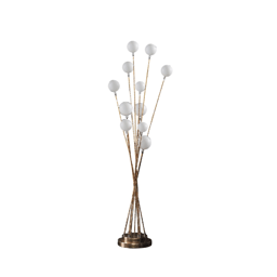 HomeRoots 46in. Gold 11-LED Novelty Floor Lamp