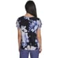 Womens Calvin Klein Short Mesh Sleeve Floral Blouse - image 2