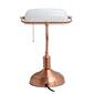 Simple Designs Executive Banker''s Desk Lamp w/White Glass Shade - image 3