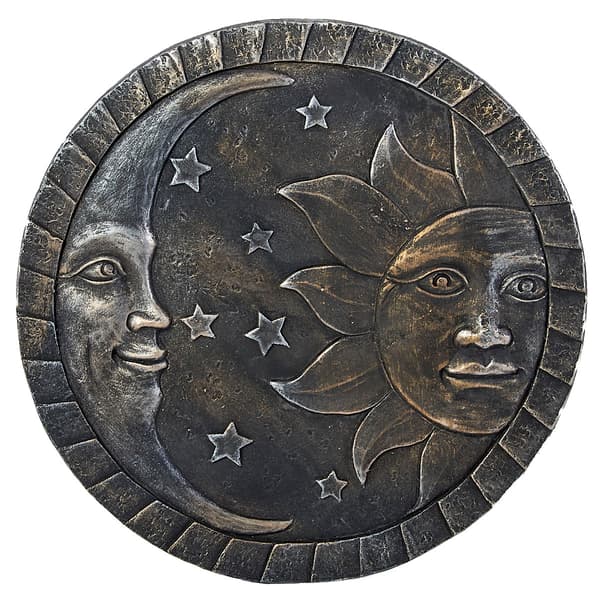10in. Cement Celestial Stepping Stone - image 