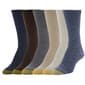 Womens Gold Toe(R) 6pk. Textured Crew Socks - image 1