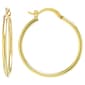 Gold Over Fine Silver Plated 30mm Hoop Earrings - image 1