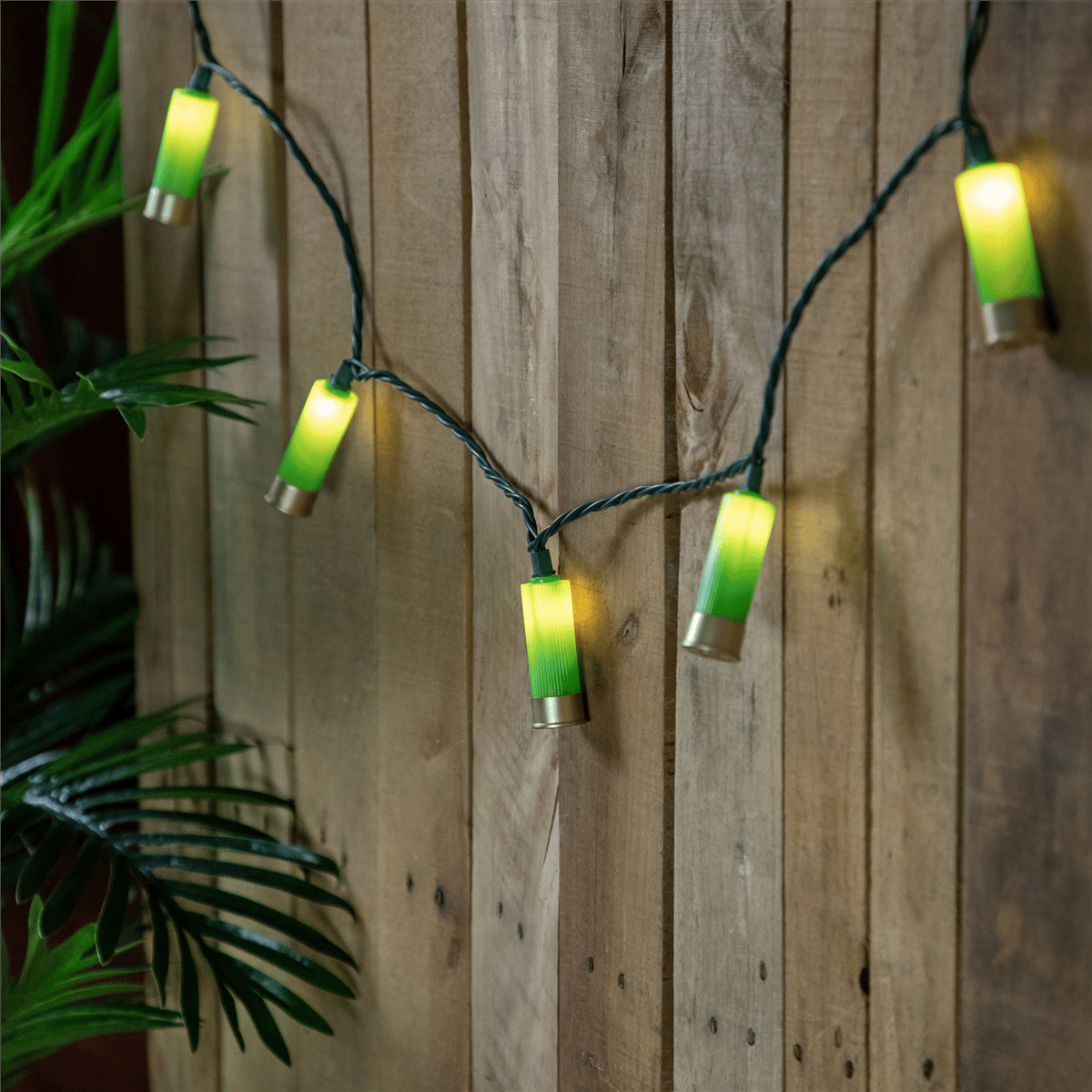 Open Video Modal for Northlight Shotgun Shells Green Patio Light Set, 10ct