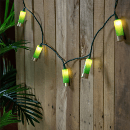 Northlight Shotgun Shells Green Patio Light Set, 10ct