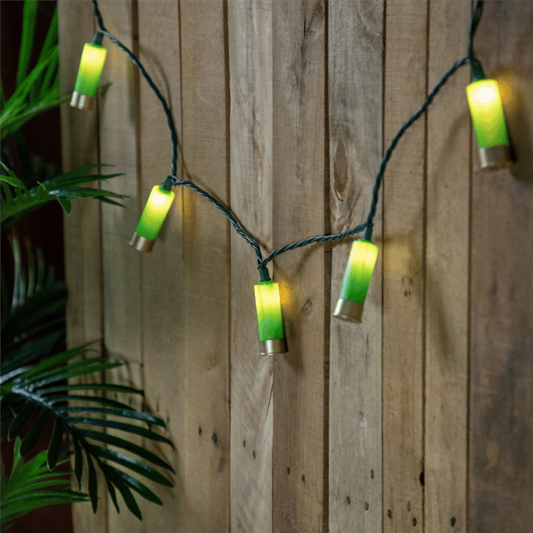 Northlight Shotgun Shells Green Patio Light Set, 10ct - image 