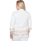 Womens Alfred Dunner Natural Wonder Embroidered Denim Jacket - image 2