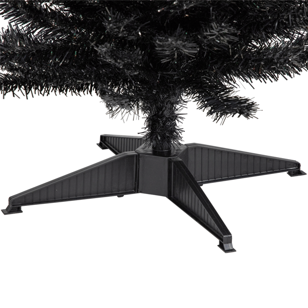Northlight 6ft Charcoal Iridescent Slim Artificial Halloween Tree