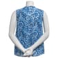 Womens Zac & Rachel Floral Vine V-Neck Pintuck Blouse - image 2