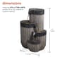 Alpine Grey Cascading Pillar Tabletop Fountain w/LED Lights - image 9