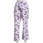 Womens MUK LUKS&#174; Purple Floral Cloud Knit Cropped Pajama Pants - image 3
