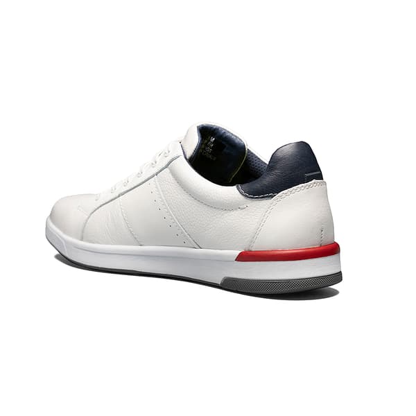 Mens Florsheim Crossover Lace To Toe White Casual Sneakers