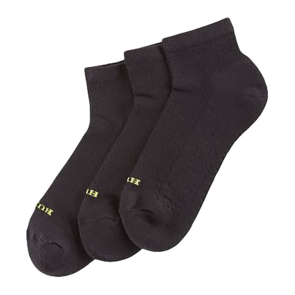 Womens HUE&#40;R&#41; Air Cushion Quarter Top Socks - image 