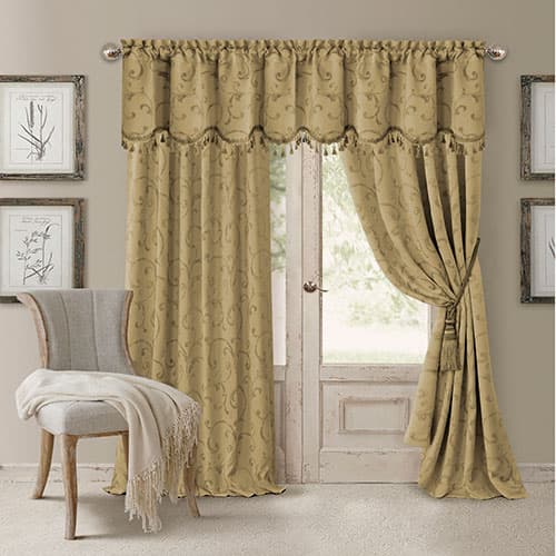 Elrene Mia Room Darkening Jacquard Valance - 52x19