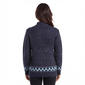 Womens Tint & Shadow Long Sleeve Snowflake Marled Sweater - image 3