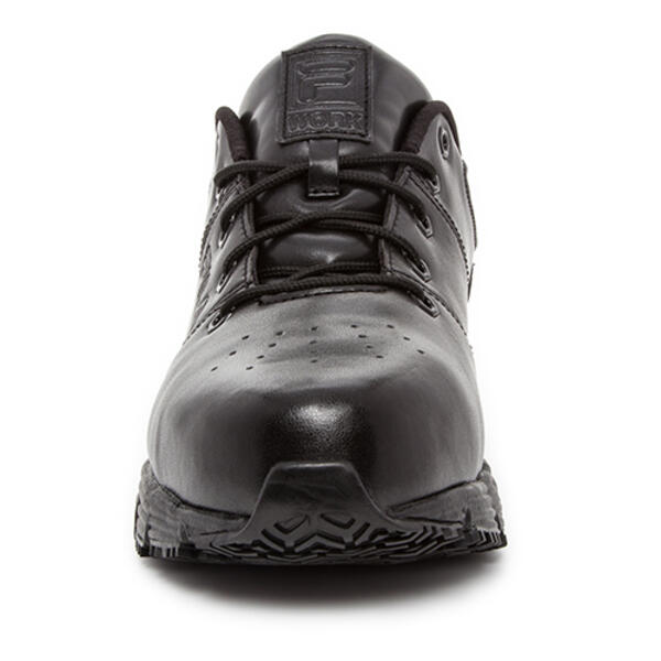 Mens Fila Memory Breach Low Steel Toe Work Shoes -Black