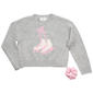 Girls (7-16) No Comment Ice Skates Sweater w/ Scrunchie - image 1