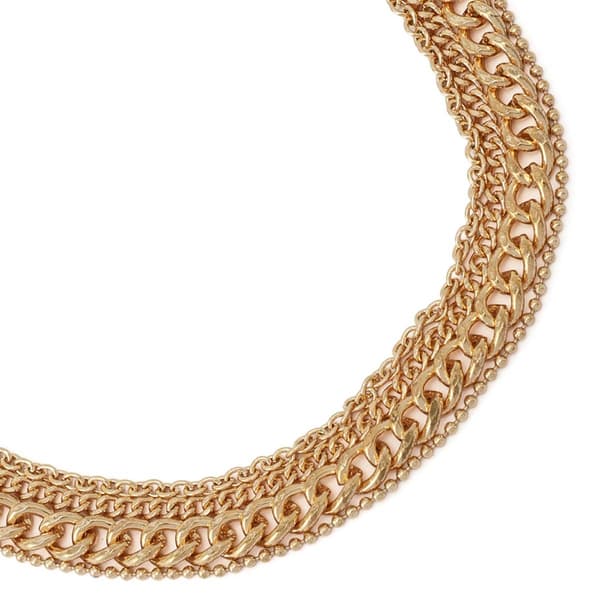 Steve Madden Graduated Chain Link Layered Bracelet