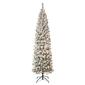 National Tree 7.5ft Acacia Pencil Slim Flocked Christmas Tree - image 1