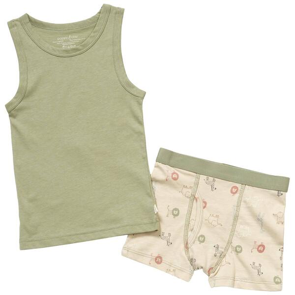 Toddler Boy Poppy & Clay 2pc. Safari Boxer Underwear Set - image 