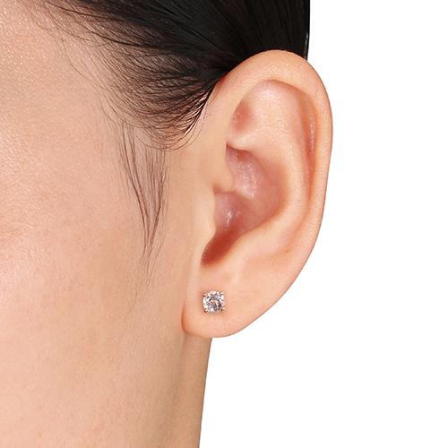Gemstone Classics™ Morganite Earrings & Necklace Set