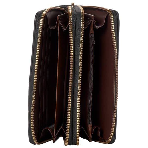 Womens Deluxity Plaid with Medallion Wallet