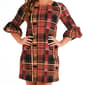 Womens Nina Leonard Plaid Scuba Shift Crepe Dress - image 3