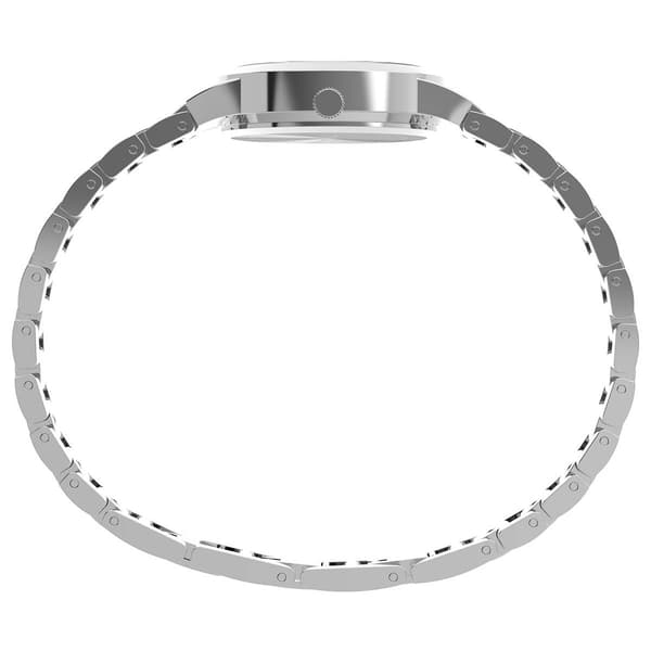 Womens Timex® Silver-Tone Mother of Pearl Dial Watch - TW2Y38400J