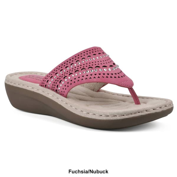 Womens Cliffs by White Mountain Comate Wedge Sandals