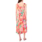Petite MSK Abstract Floral Smock Back Empire Waist Midi Dress - image 2