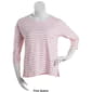 Womens Erika 3/4 Sleeve Newport Stripe Tee - image 3