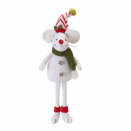 Melrose Holiday Plush Mouse Figurines - Set of 2