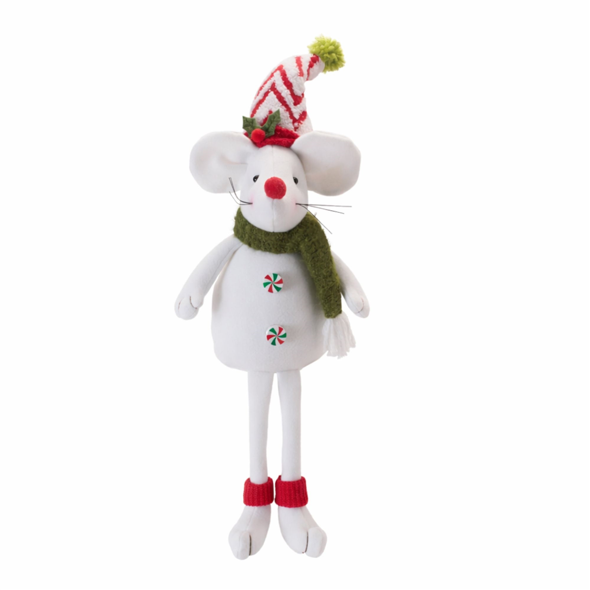 Melrose Holiday Plush Mouse Figurines - Set of 2