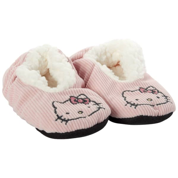 Girls Hello Kitty(R) Fuzzy Babba(R) Ribbed Slipper Socks - image 