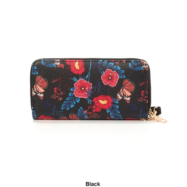 Womens Sasha Butterfly Zip Around Wallet