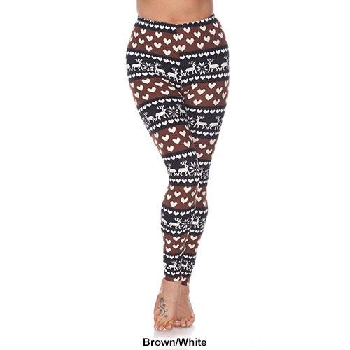 Womens White Mark Snowflake Leggings