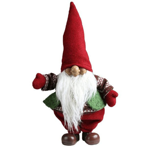 Northlight Gnome with Pointy Hat & Sweater Vest Christmas Figure