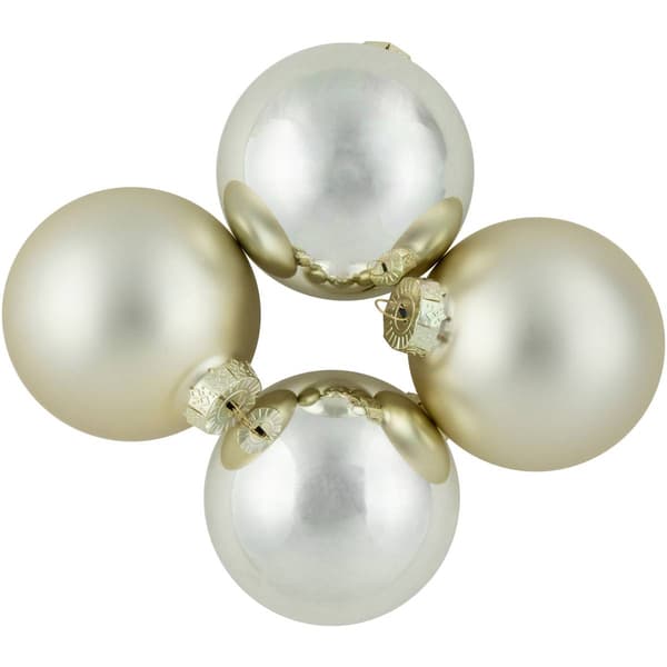 Northlight Seasonal 6ct. 2-Finish Christmas Ornament Set