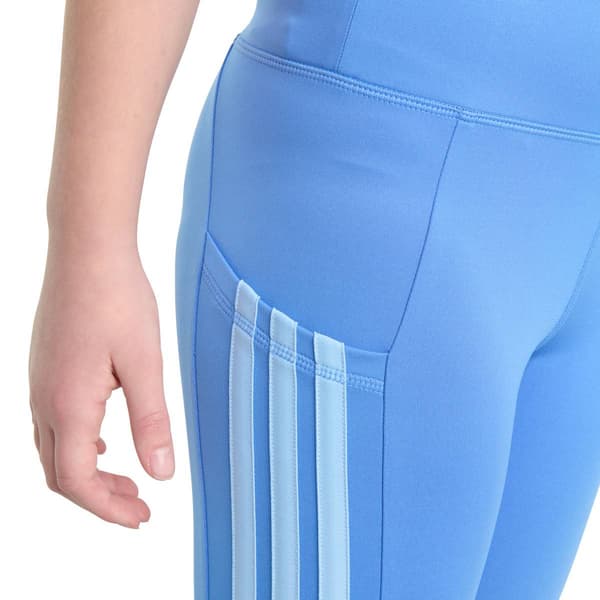 Girls &#40;7-16&#41; adidas&#174; Cellphone Pocket 3 Stripe Leggings
